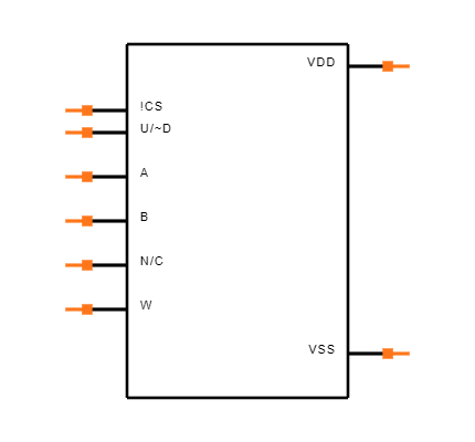 MCP4011-103E/MS Symbol