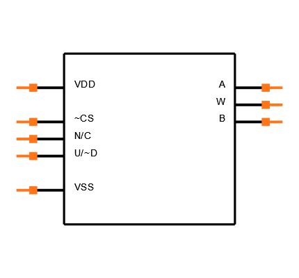 MCP4011T-103E/MS Symbol