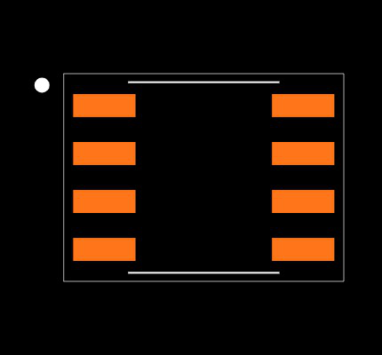MCP4021-502E/SN Footprint