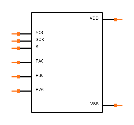 MCP41010-E/SN Symbol