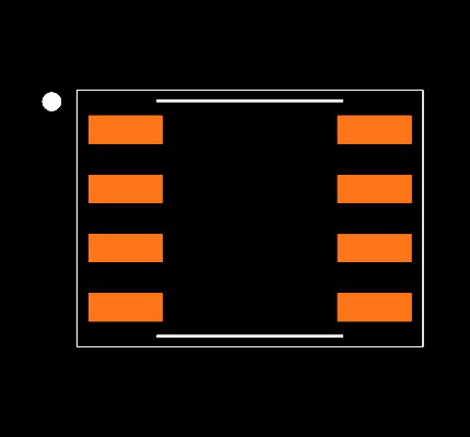 MCP4131-103E/SN Footprint