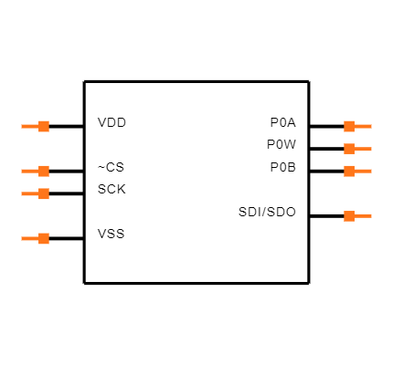 MCP4131-104E/SN Symbol