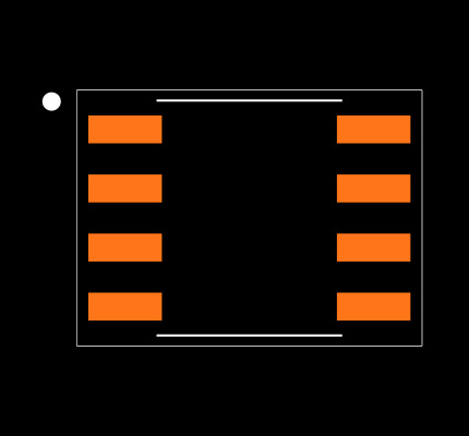 MCP4131-502E/SN Footprint