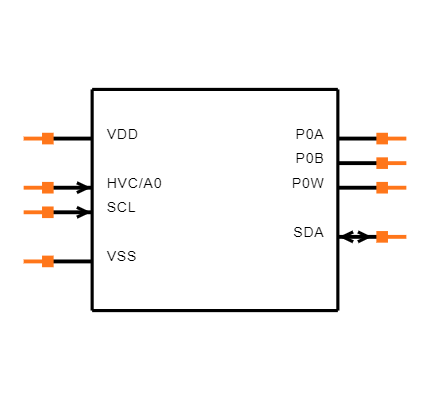 MCP4541-502E/MS Symbol