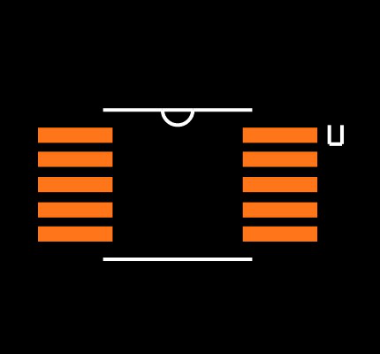 MCP4652-103E/UN Footprint