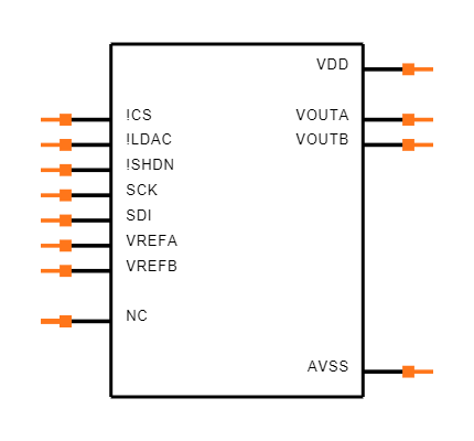 MCP4922-E/ST Symbol