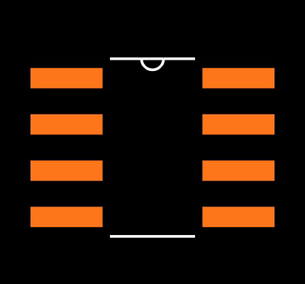 MCP602-E/SN Footprint
