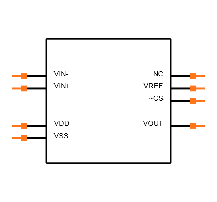 MCP6023T-I/SN Symbol