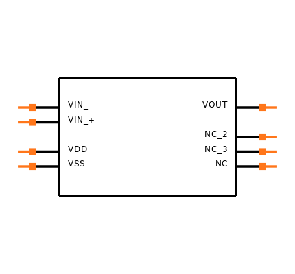 MCP6271T-E/SN Symbol