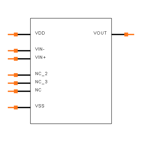 MCP6V28-E/SN Symbol