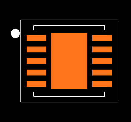 MCP73833-FCI/MF Footprint