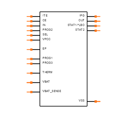MCP73871-2AAI/ML Symbol