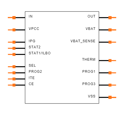 MCP73871-2CAI/ML Symbol