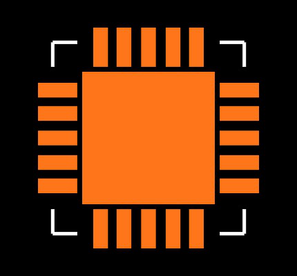MCP73871T-2CAI/ML Footprint