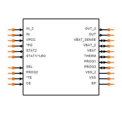 MCP73871T-2CAI/ML Symbol