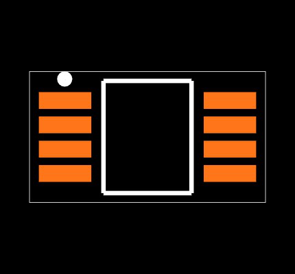 MCP9808T-E/MS Footprint