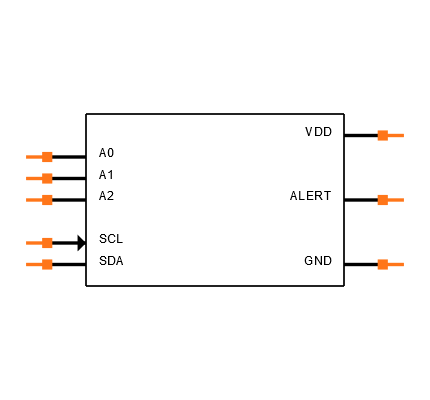 MCP9808T-E/MS Symbol