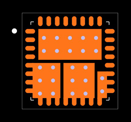 MIC28514T-E/PHA Footprint
