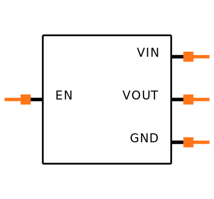 MIC5504-2.5YM5-TR Symbol
