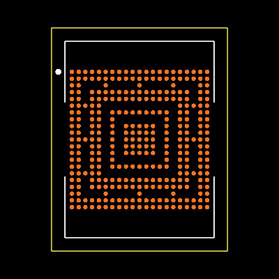 MPF200TS-1FCSG325I Footprint