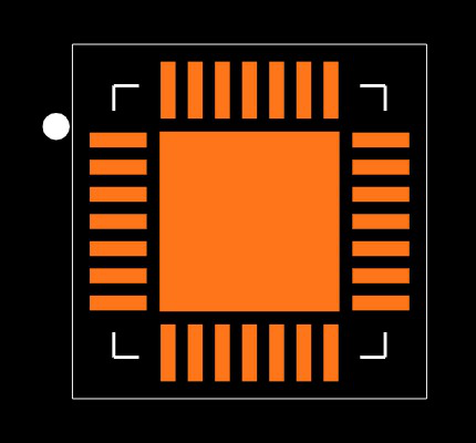 MTCH6102T-I/MV Footprint
