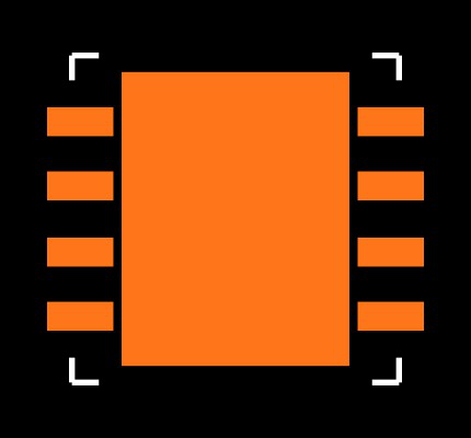 PIC12F683-E/MD Footprint
