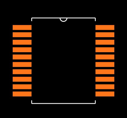 PIC16C54C-04/SS Footprint