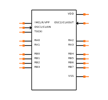 PIC16C54C-04/SS Symbol