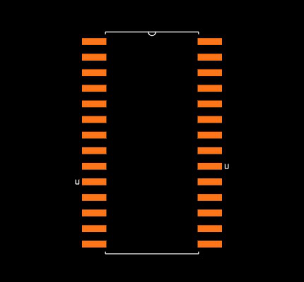 PIC16C63A-04I/SO Footprint