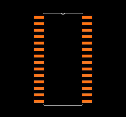 PIC16C72A-04I/SO Footprint