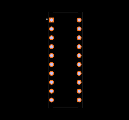 PIC16F1619-I/P Footprint