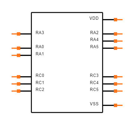 PIC16F1825-I/P Symbol