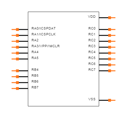 PIC16F18445-I/SS Symbol