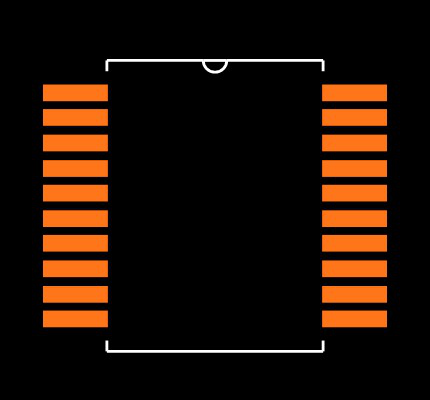 PIC16F628A-E/SS Footprint