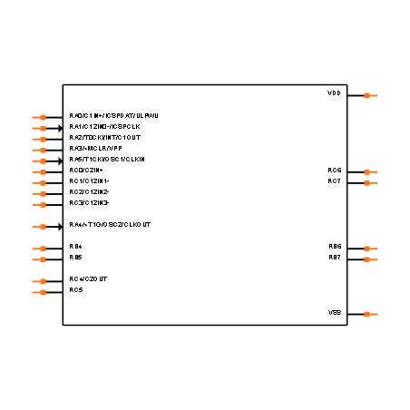 PIC16F631-I/SS Symbol