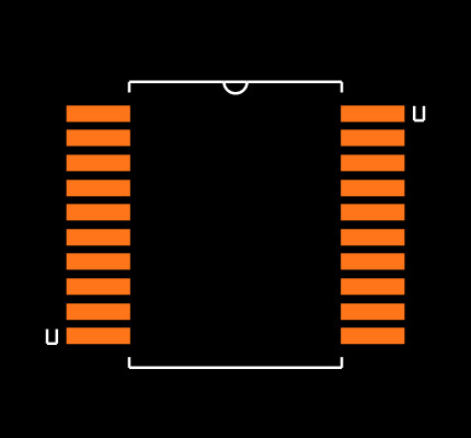 PIC16F677-E/SS Footprint