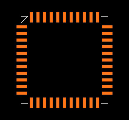 PIC16F877-10E/L Footprint