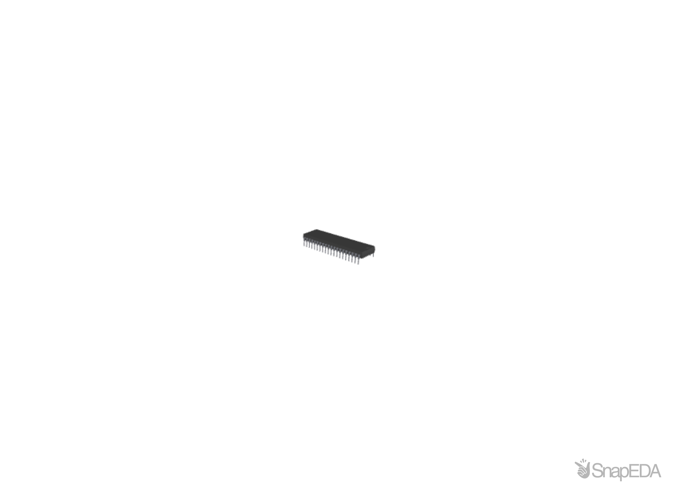 PIC16F877A-E/P 3D Model
