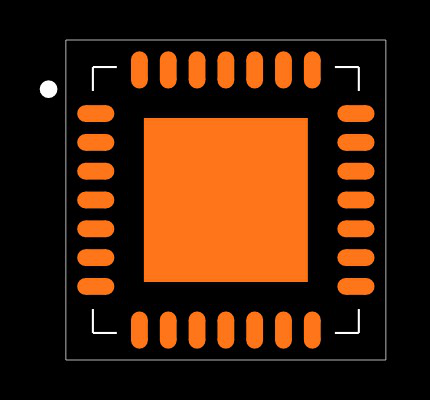 PIC18F24J11-I/ML Footprint