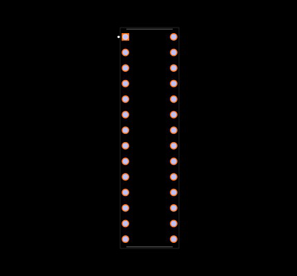 PIC18F27Q43-I/SP Footprint