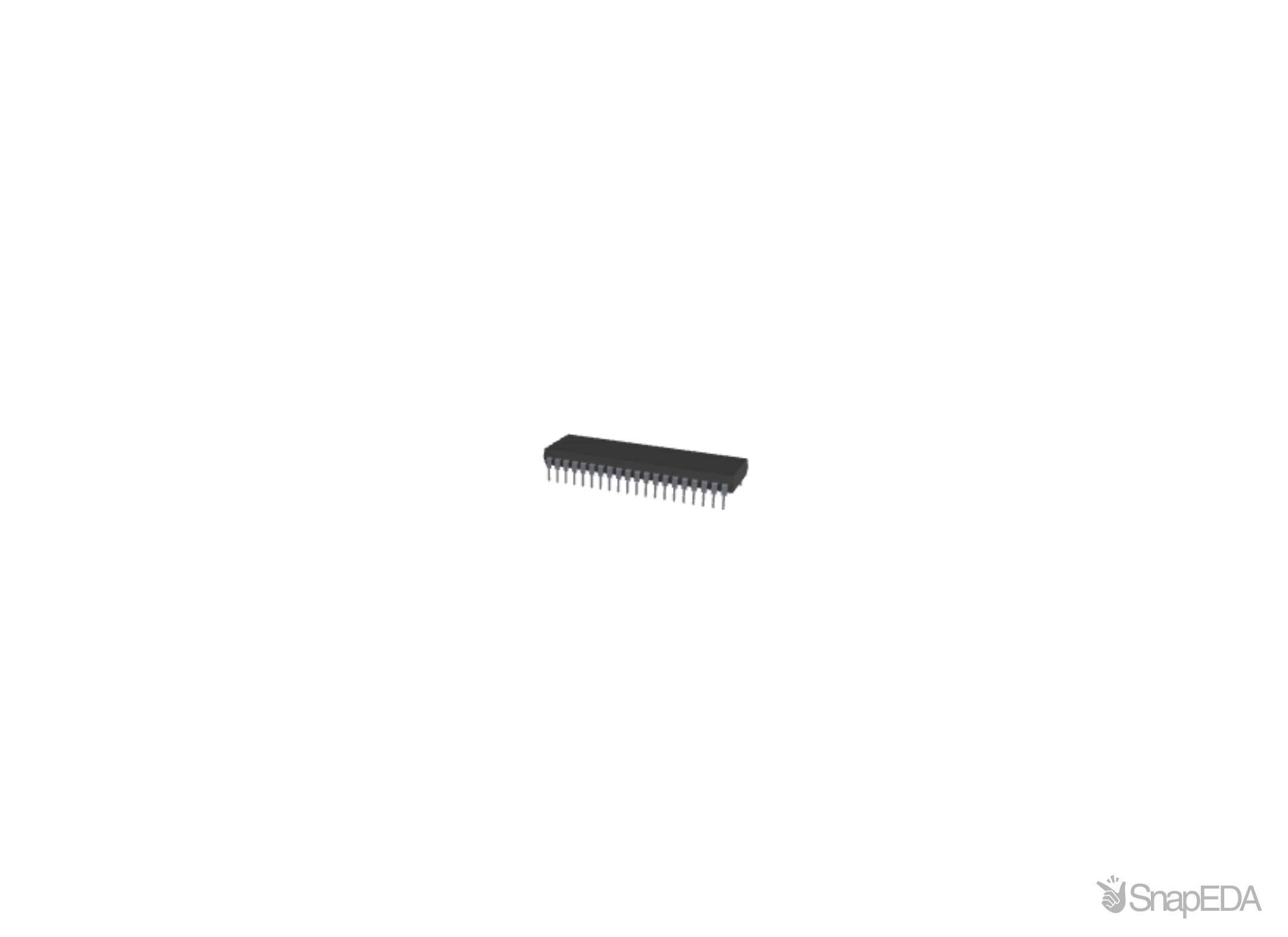 PIC18F4550-I/P 3D Model