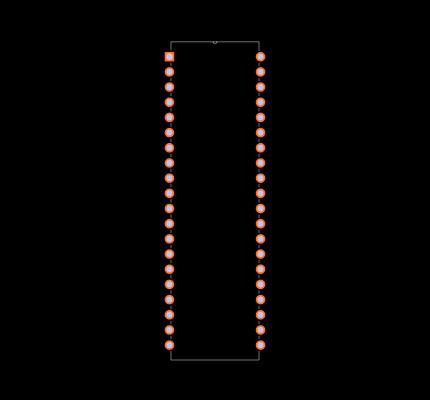 PIC18F4585-E/P Footprint