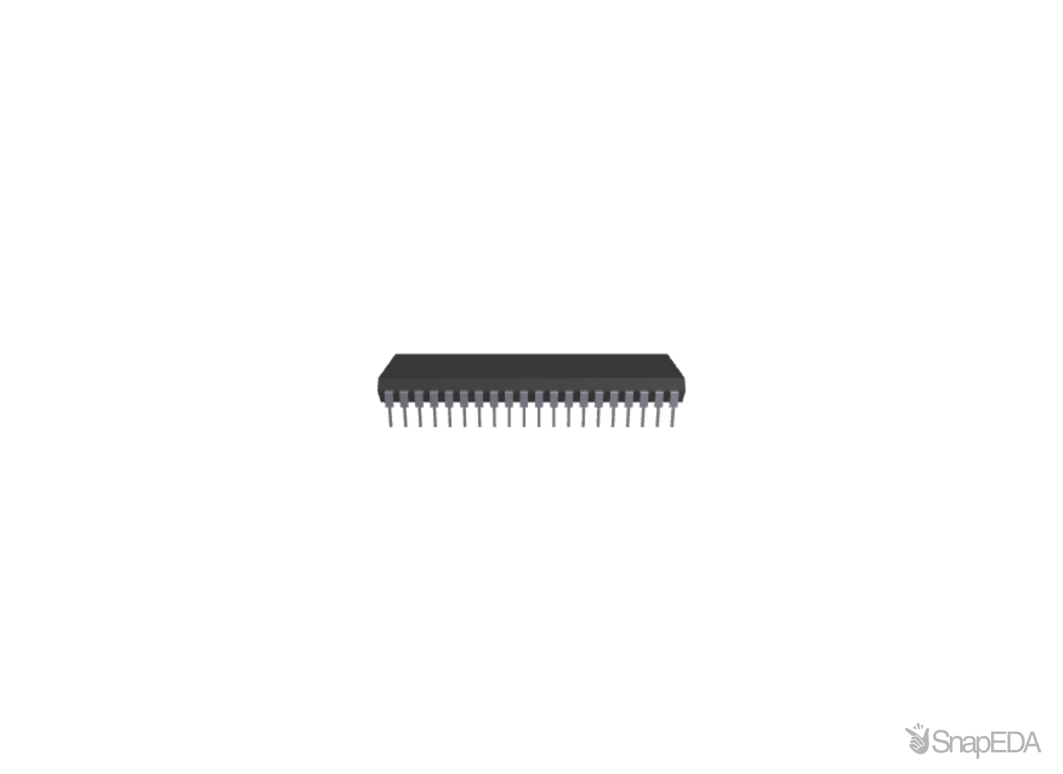 PIC18F46K22-I/P 3D Model