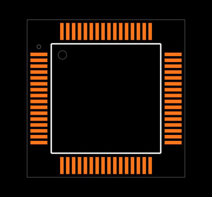 PIC18F66K80-E/PT Footprint