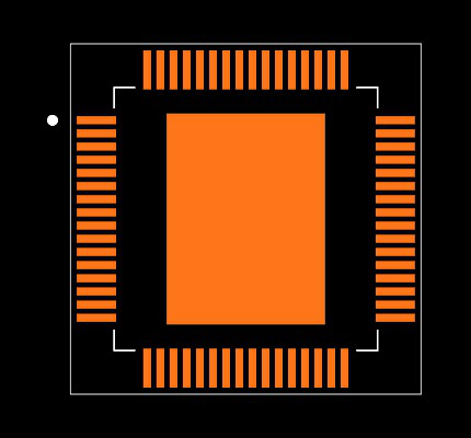 PIC18F67J10-I/PT Footprint