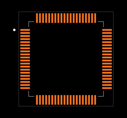 PIC18F87J11T-I/PT Footprint