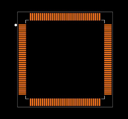 PIC24EP512GU814-I/PH Footprint
