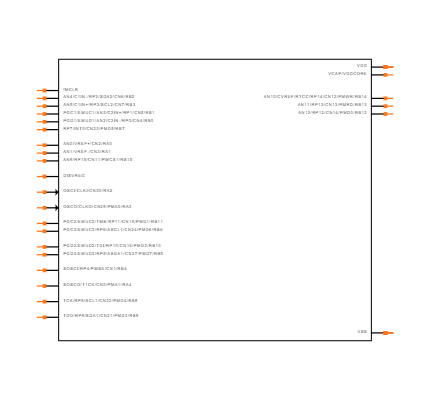 PIC24FJ64GA002-I/SP Symbol