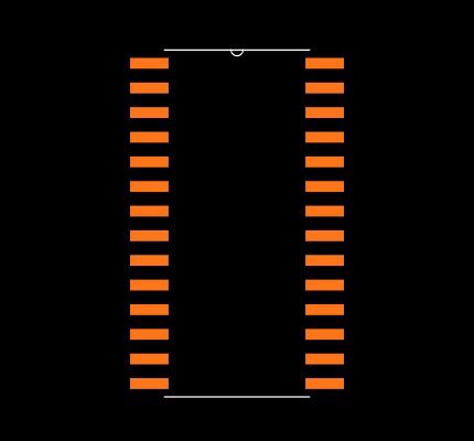 PIC24HJ32GP202-H/SO Footprint