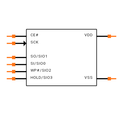 SST26VF032B-104I/SM Symbol